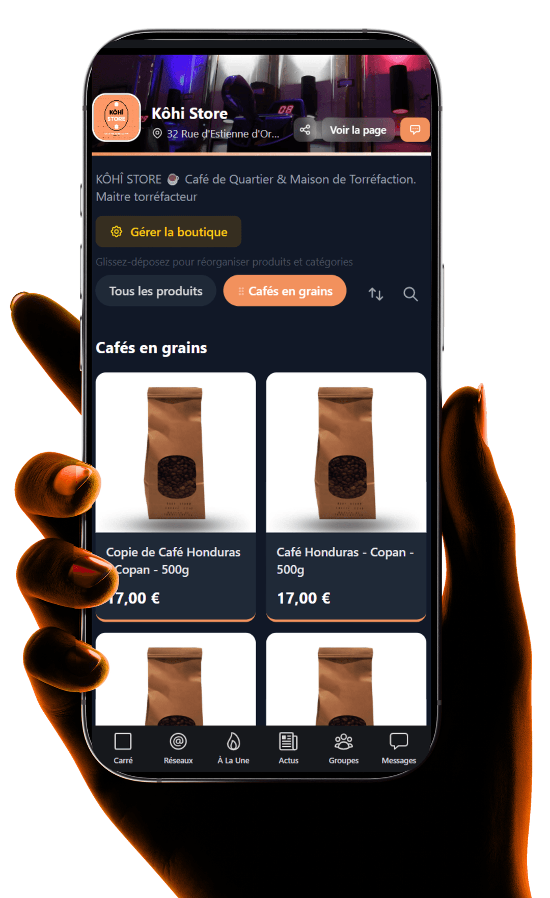 Kubiq Shop Application